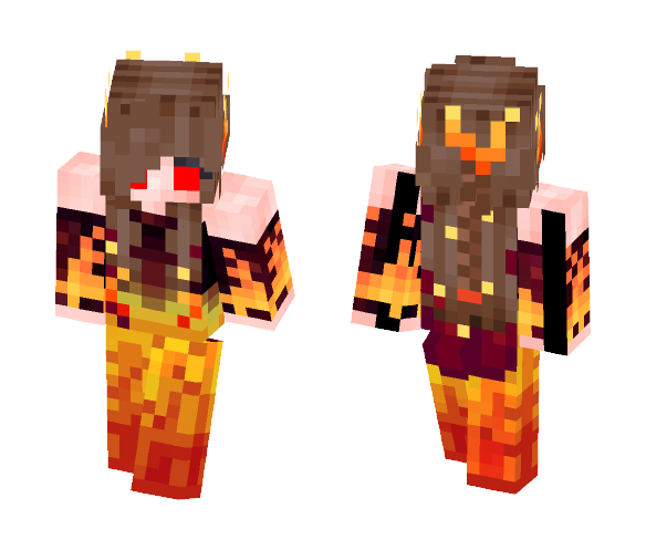 Blaze girl skin - Girl Minecraft Skins - image 1