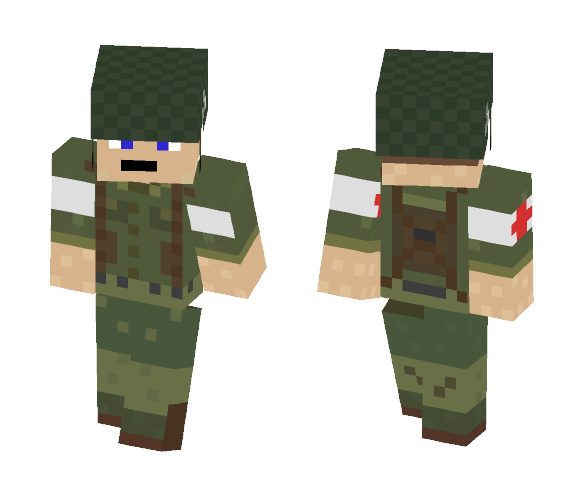 WW2 US army Medic - Male Minecraft Skins - image 1