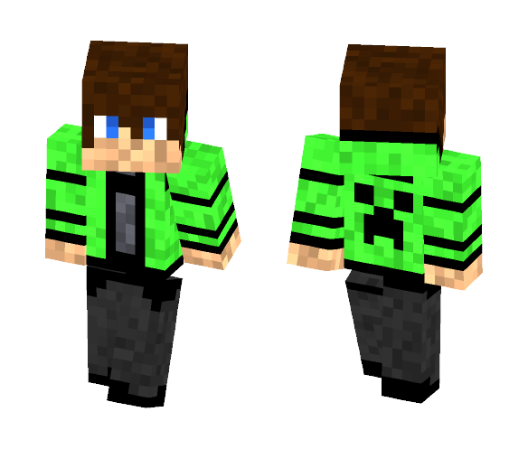 Green sweater Boy - Boy Minecraft Skins - image 1
