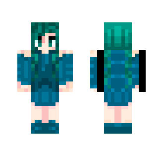 Cyan Girl - Girl Minecraft Skins - image 2