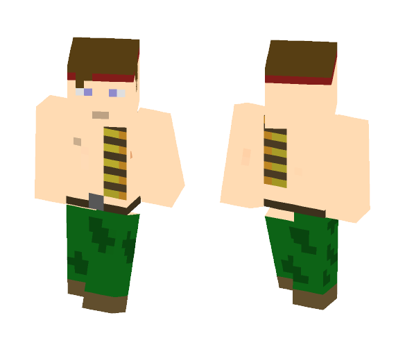 A Rambo Guy - Male Minecraft Skins - image 1