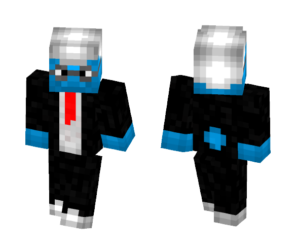 Smurf in suit - Male Minecraft Skins - image 1