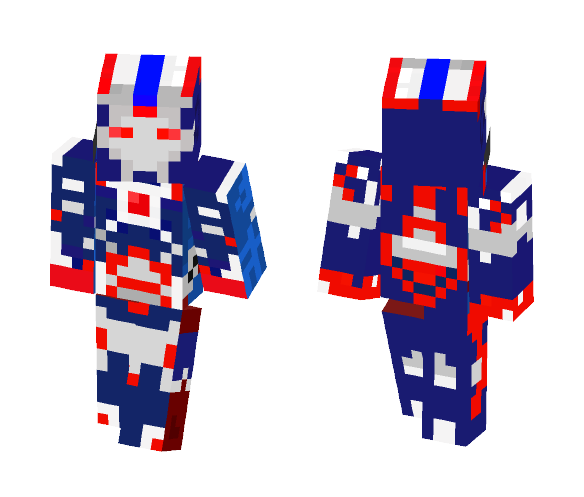 Iron man-- Iron Patriot suit - Male Minecraft Skins - image 1