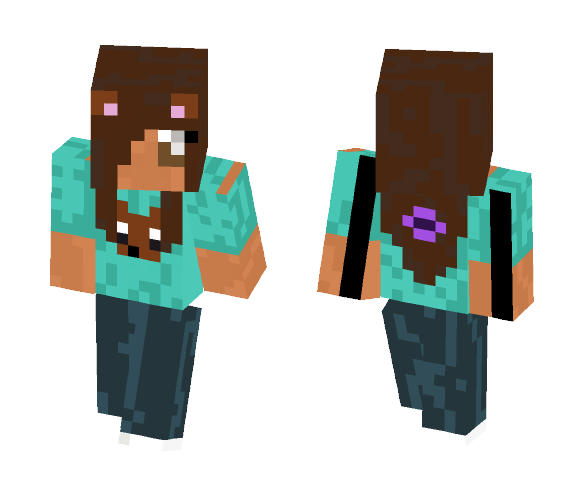 Hamster Girl - Girl Minecraft Skins - image 1
