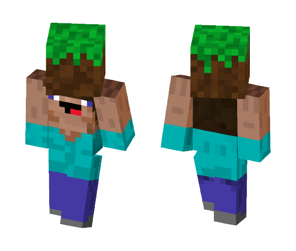 Derp with dirt block - Male Minecraft Skins - image 1