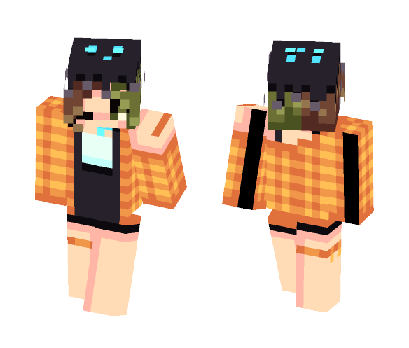 Pumpkin Virtuoso - Female Minecraft Skins - image 1