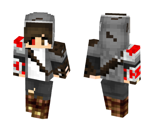 Gray hoodie - Male Minecraft Skins - image 1