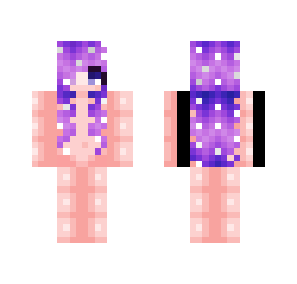 Pixel || Galaxy hair base - Female Minecraft Skins - image 2