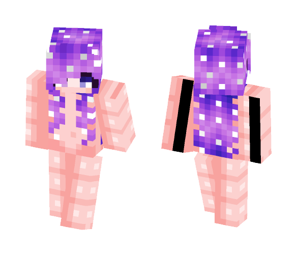 Pixel || Galaxy hair base - Female Minecraft Skins - image 1