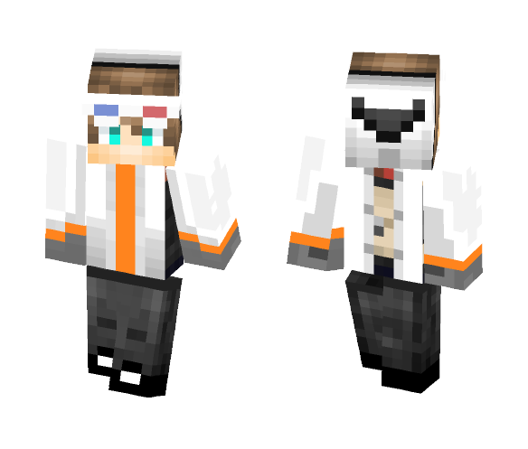 Scientist with 3D Glasses - Male Minecraft Skins - image 1
