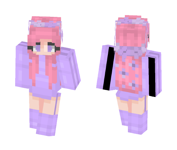 BubbleGum Burst - Female Minecraft Skins - image 1