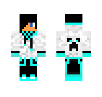[BLUE] Cool boy with Creeper Shirt - Boy Minecraft Skins - image 2