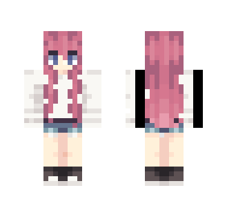 Kawaii Pink Hair Girl - Color Haired Girls Minecraft Skins - image 2
