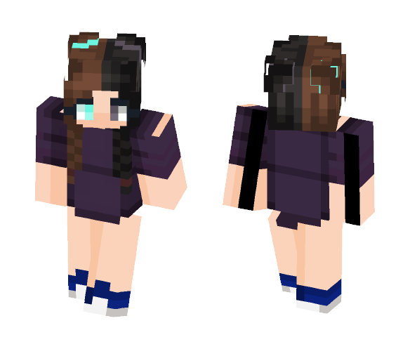 | ɹǝpɐɹ⊥| Brown or Black? - Female Minecraft Skins - image 1