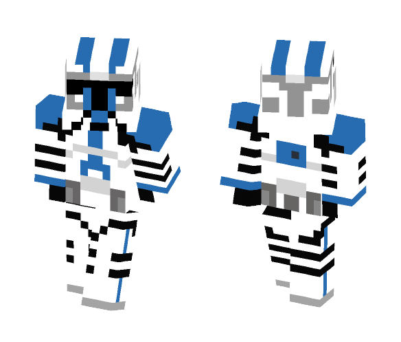 Clone Trooper 501st Remake - Male Minecraft Skins - image 1