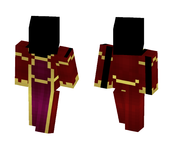 Royal Red Dress - Female Minecraft Skins - image 1