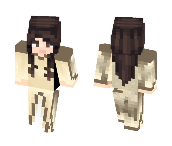 Astrid Baruch - Fur Cloak (Brown) - Female Minecraft Skins - image 1