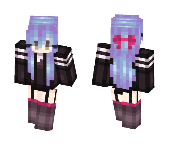 fruit Girl Blue - Girl Minecraft Skins - image 1