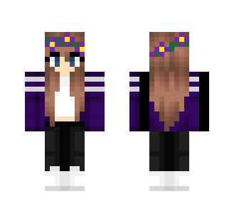 Purple Cardigan [New Shading] - Female Minecraft Skins - image 2