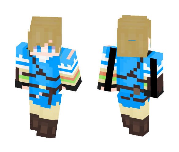 Link - Breath of the wild - Male Minecraft Skins - image 1