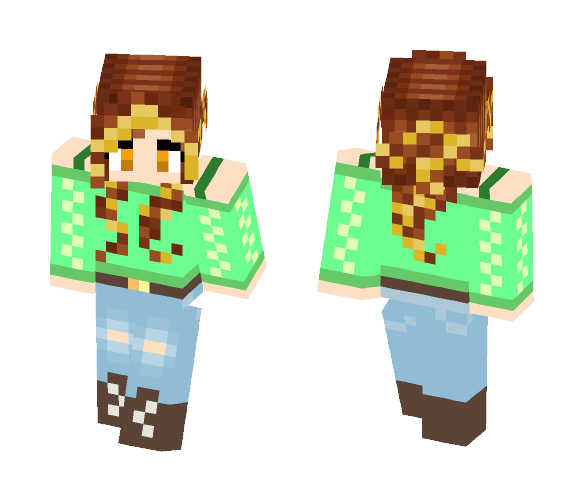 Kim (Emerald Secret) - Female Minecraft Skins - image 1