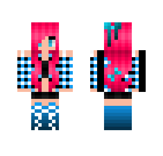 Cool Blue-ish girl - Girl Minecraft Skins - image 2