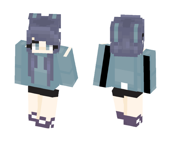 ☽ bunny with a turtleneck ☾ - Female Minecraft Skins - image 1
