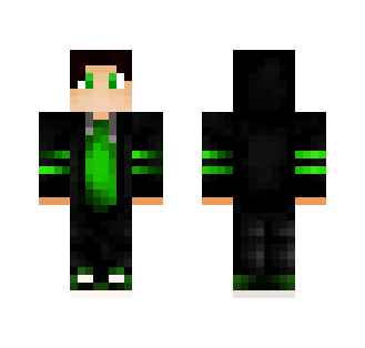 Green And Black Hoodie (Request) - Male Minecraft Skins - image 2