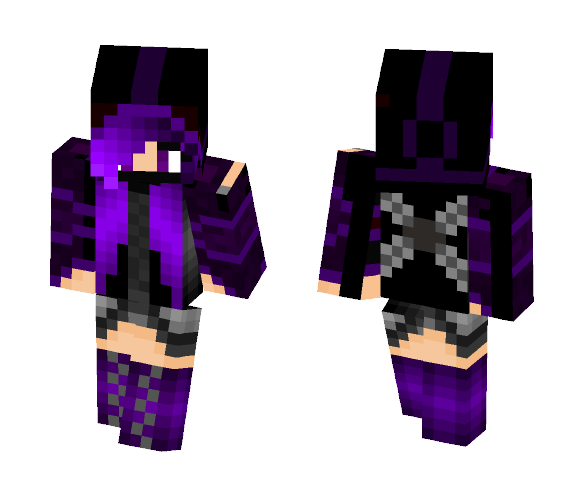 Purple Assassin - Female Minecraft Skins - image 1
