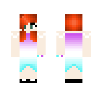 A Girl in A Ombre Dress - Girl Minecraft Skins - image 2