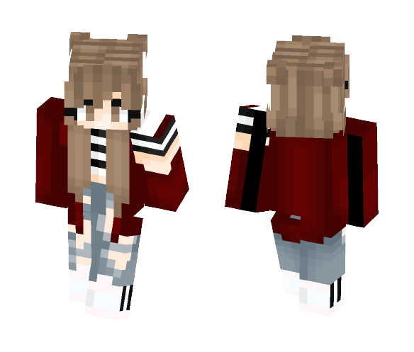 Another Red Jacket Girl! - Female Minecraft Skins - image 1