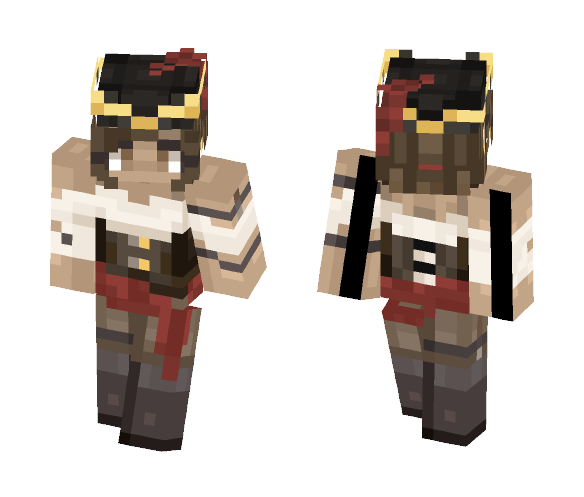 ira, captain of the voltaire - Female Minecraft Skins - image 1