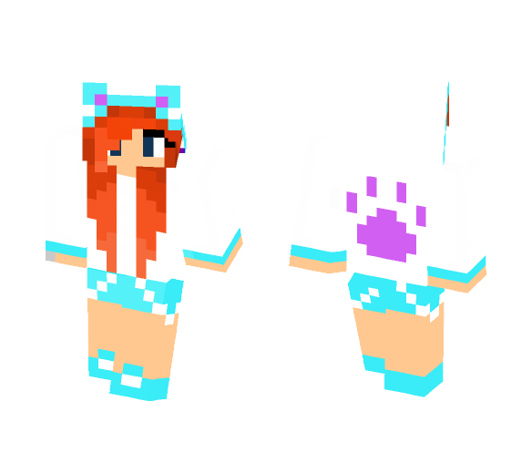 Girl In A Dog Outfit - Dog Minecraft Skins - image 1