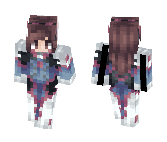 How does D.Va watch her movies? - Female Minecraft Skins - image 1