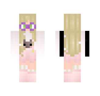 remake! blonde w/ purple glasses - Female Minecraft Skins - image 2