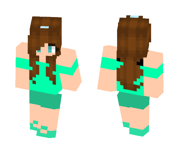 green Girl - Girl Minecraft Skins - image 1