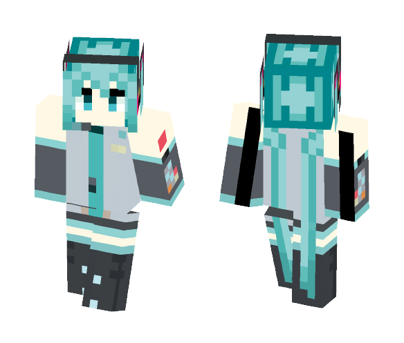 Vocaloid Hatsune Miku - Female Minecraft Skins - image 1