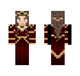 Laila de Savin in a Red Gown (Lotc) - Female Minecraft Skins - image 2