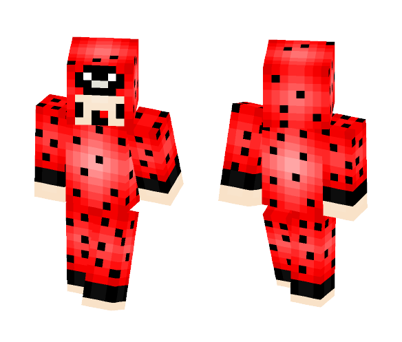 Chibi LadyBug Onesie - Male Minecraft Skins - image 1