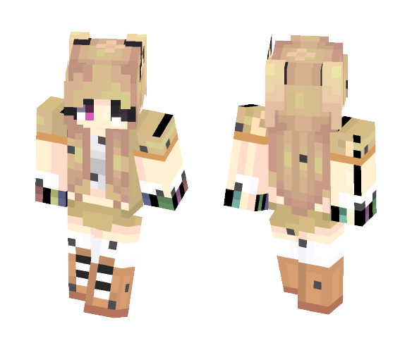 Withered Chica Human - Female Minecraft Skins - image 1