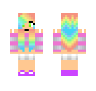 Adorbs and rainbow - Female Minecraft Skins - image 2