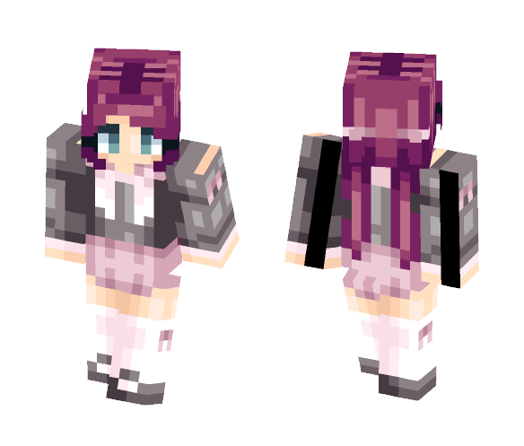 pink schoolgirl - Female Minecraft Skins - image 1