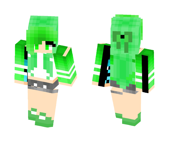 Green Teen - Female Minecraft Skins - image 1