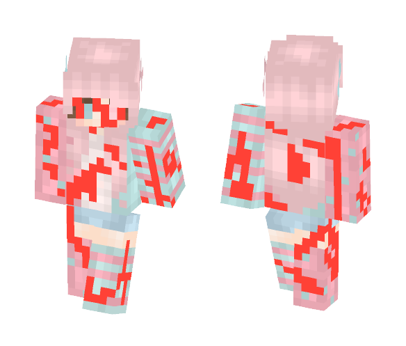 Bleeding Girl - Girl Minecraft Skins - image 1