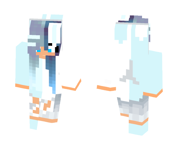Blue and White Girl - Girl Minecraft Skins - image 1