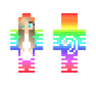 Rainbow Cat Onzie, Female - Cat Minecraft Skins - image 2