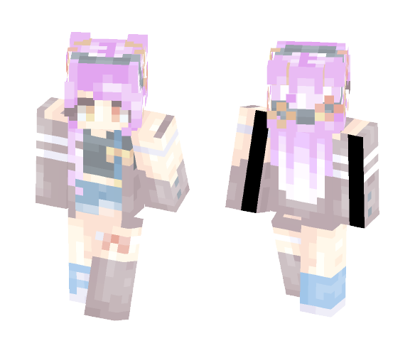 Purple Ver. - Female Minecraft Skins - image 1