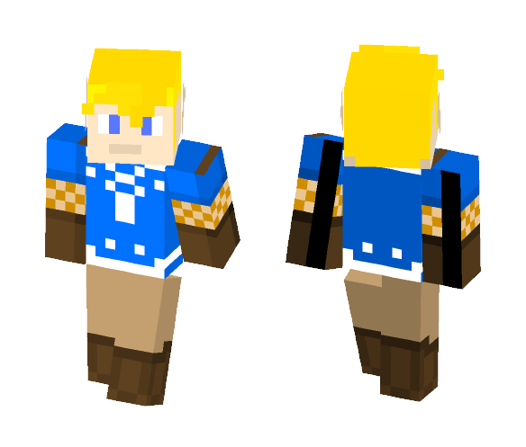 Link (BOTW) - Male Minecraft Skins - image 1