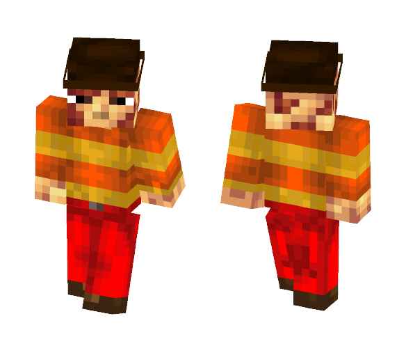 NES Freddy Krueger - Male Minecraft Skins - image 1