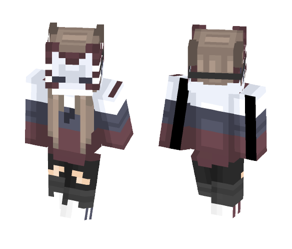 Masked girl - Girl Minecraft Skins - image 1